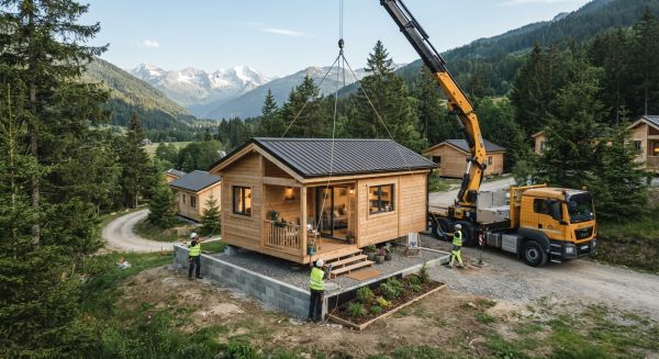 Découvrez nos chalets en bois préassemblés livrés clé en main