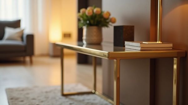 Le guéridon métal, de la table d'appoint au mobilier design